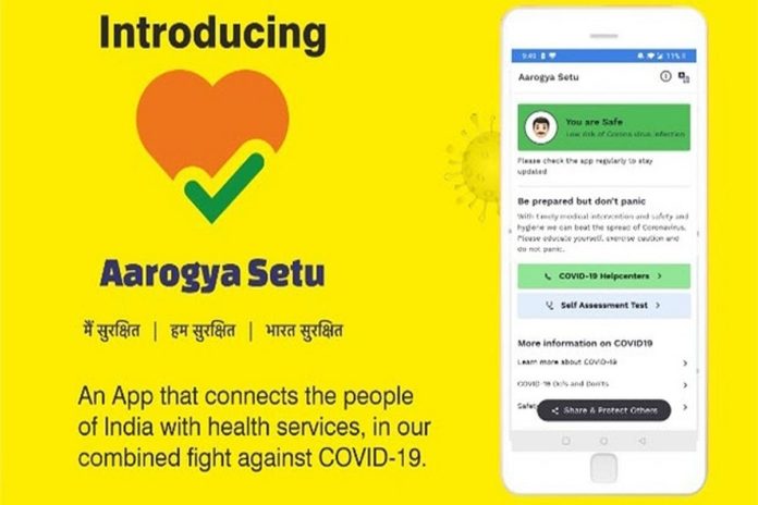 Aarogya app.